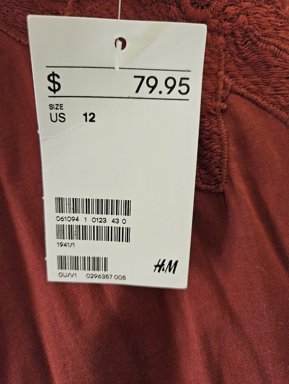 H&M Rust Sundress With Applique Flowers NWT - Picture 7 of 11
